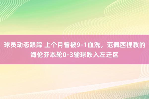 球员动态跟踪 上个月曾被9-1血洗，范佩西捏教的海伦芬本轮0-3输球跌入左迁区