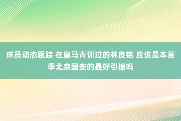 球员动态跟踪 在皇马青训过的林良铭 应该是本赛季北京国安的最好引援吗