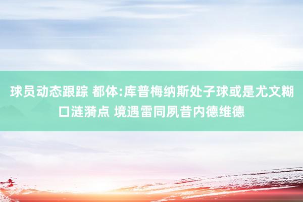 球员动态跟踪 都体:库普梅纳斯处子球或是尤文糊口涟漪点 境遇雷同夙昔内德维德