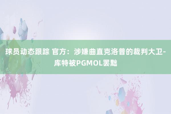 球员动态跟踪 官方：涉嫌曲直克洛普的裁判大卫-库特被PGMOL罢黜